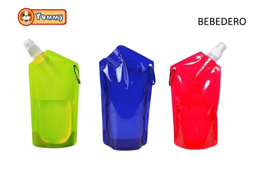 [YM0131] Bebedero portátil para mascotas 500ml 25.8x14cm