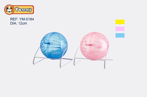[YM0184] Bola de deporte con soporte para hámster 12cm para ejercicio de mascotas