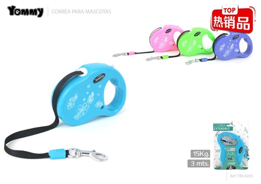 [YM0205] Correa extensible 3M - Accesorios para mascotas