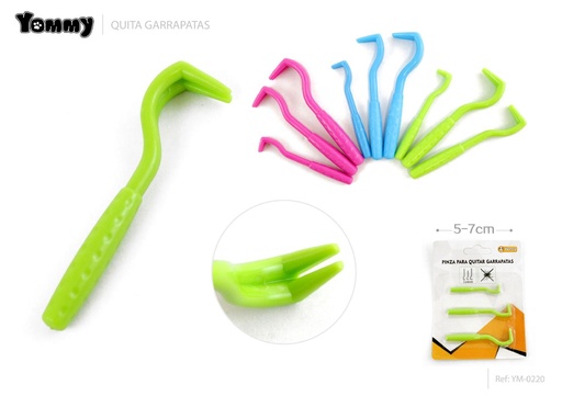 [YM0220]  Gancho quita garrapatas 5-7 cm - Juguetes para mascotas