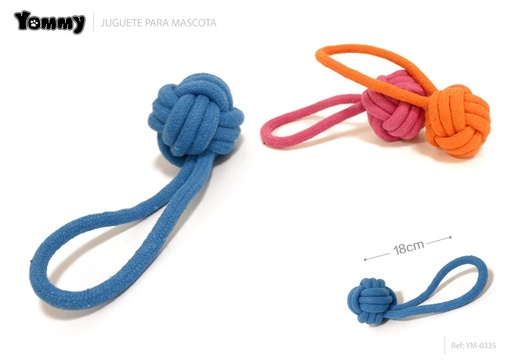 [YM0335] Juguete nudo bola 18CM - Juguetes para mascotas