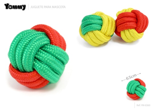 [YM0360] Juguete nudo para mascotas 6.5 cm - Artículos para mascotas