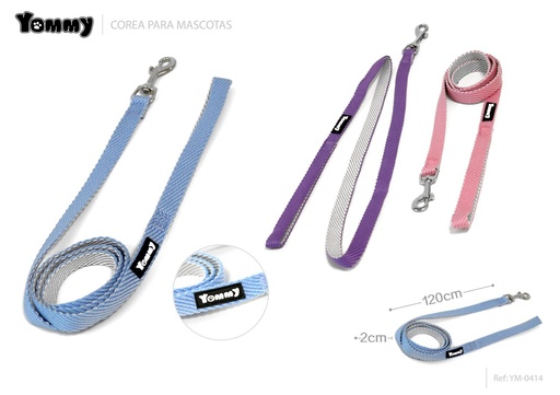 [YM0414] Cinta doble cara de nylon 2.0*120 cm - Accesorios para mascotas