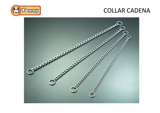 [YM0512] Collar de cadena doble 2.0mm x 35cm para mascotas