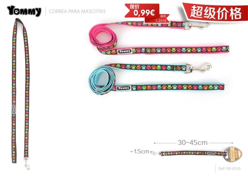 [YM0530] Correa nylon 1.5-30*45CM - Accesorios para mascotas 
