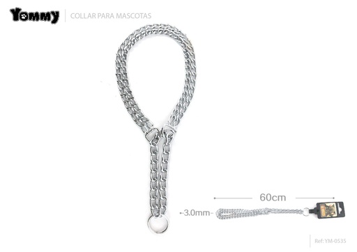 [YM0535] Collar doble 3.0 mm*60 cm - Collares para mascotas