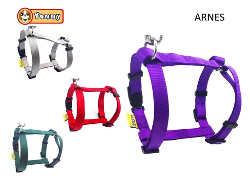 [YM0582] Arnés rectangular de nylon 1.5/25-40cm - Accesorios para mascotas