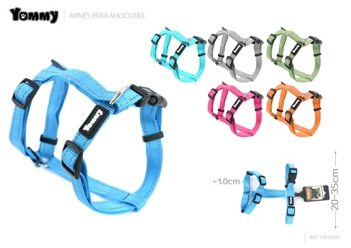 [YM0585] Arnes reflectante rectangular 1.0/20-35cm - Accesorios para mascotas