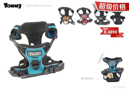 [YM0627] Chaleco para mascotas 2.5*52-87cm para perros