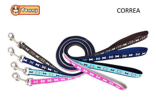 [YM0785] Correa para perro con hueso 1.5*120cm para mascotas