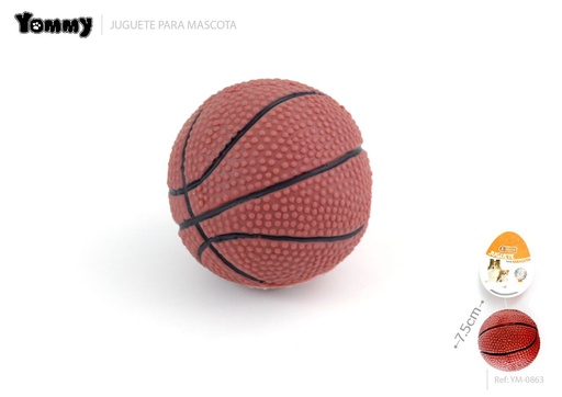 [YM0863] Juguete de vinilo en forma de balón 7.5 cm - Accesorios para mascotas