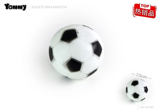 [YM0865] Juguete Vinilo Fútbol 7.5cm - Juguetes para Mascotas
