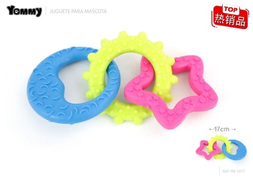 [YM1017] Juguete de caucho esponjoso de 7cm de diámetro  - Juguetes para mascotas