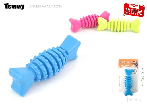 [YM1021] Juguete TPR hueso 12CM - Juguete para mascotas