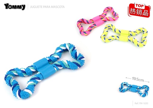 [YM1035] Juguete hueso nudo 19.5CM - Juguetes para mascotas
