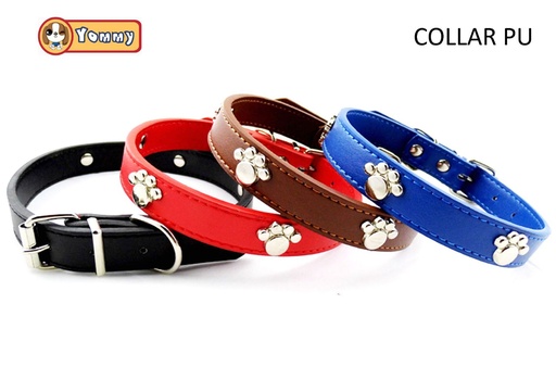 [YM1087] Collar de PU 1.5*35 cm - Accesorios para mascotas
