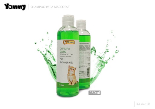 [YM1153] Champú para gatos 250ml para higiene y cuidado de mascotas