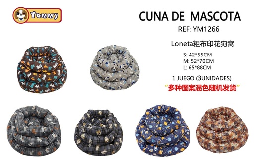 [YM1266] Cuna para mascotas 3 piezas - Accesorios para mascotas