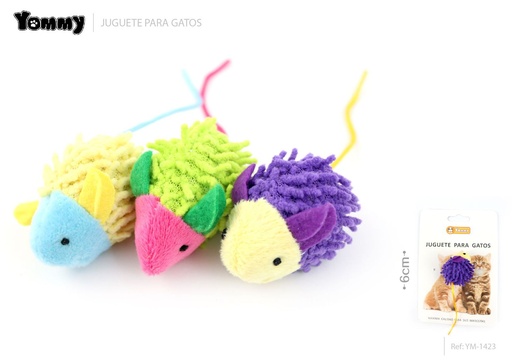 [YM1423] Juguete de peluche ratón 6 cm - Juguete para gatos