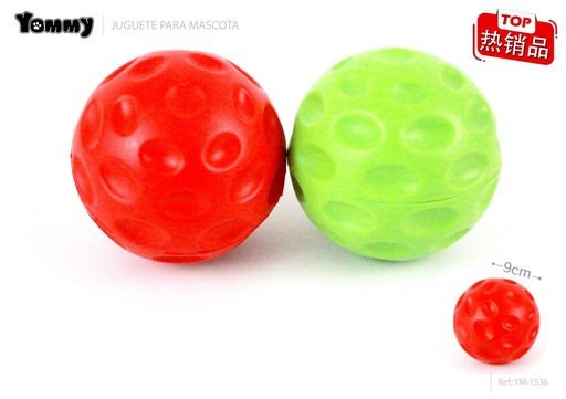 [YM1536] Juguete de caucho con sonido y cuchara 9cm para mascotas