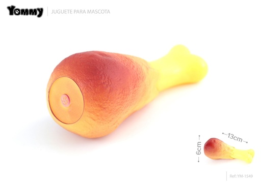 [YM1549] Juguete de cerdo patas de pollo 13*6 cm - Juguete de goma