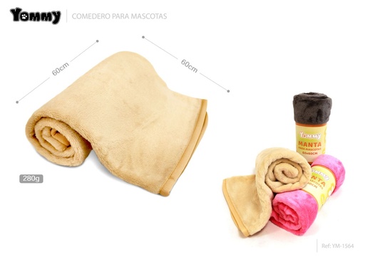 [YM1564] Manta para mascotas 60*60cm 280g - Accesorios para mascotas