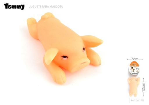 [YM1581] Juguete Vinillo Cerdo 12*7CM - Juguete para mascotas de vinilo