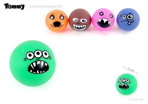 [YM1633] Juguete de vinilo Letola 7 cm para mascotas - Juguetes para mascotas