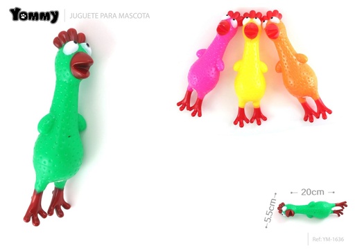 [YM1636] Juguete vinillo pavo 20x5.5cm - Juguetes para mascotas 