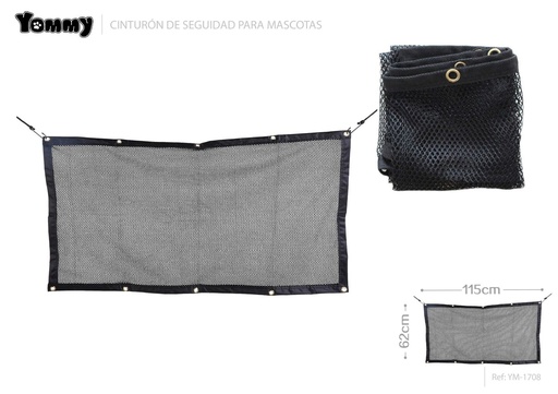 [YM1708] Red aislante de perro 115*62cm - Accesorio para coche