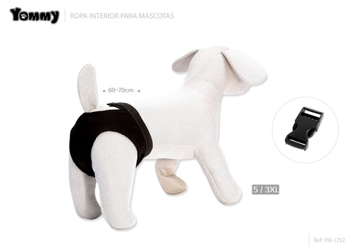 [YM1752] Braga higiénica para mascotas 3XL (60-70 cm) - Accesorios para mascotas