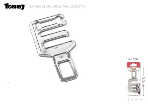 [YM1753] Engancho de seguridad para auto 9.5x4.7cm para viajes y mascotas