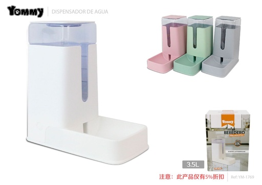 [YM1769] Dispensador de agua 3.5L - Accesorios de alimentación para mascotas