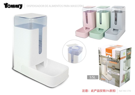 [YM1770] Dispensador de agua ajustable 3.5L - Accesorios para mascotas
