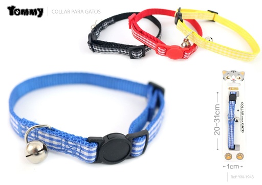 [YM1943] Collar para gato 1.0 x 20-31cm