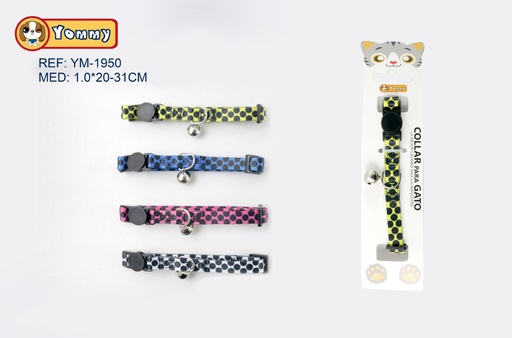 [YM1950] Collar para gato 1.0 x (20-31)cm