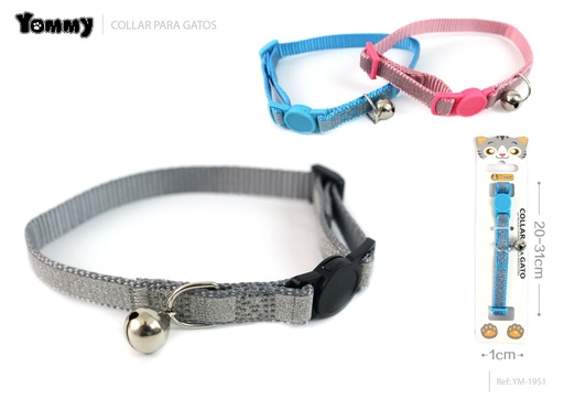 [YM1951] Collar para gato 1.0 x (20-31) - Accesorios para gatos