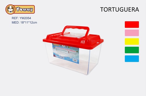 [YM2054] Tortuguera portátil con tapa 18*11*12 cm - Accesorios para mascotas