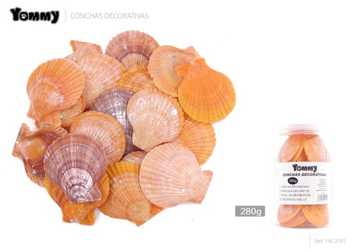 [YM2091] Conchas decorativas 230g - Decoraciones para acuarios