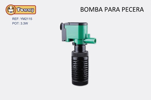[YM2115] Filtro incorporado 3.3W 400L/H - Accesorios para acuarios