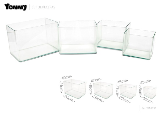 [YM2133] Set de acuario 4 piezas