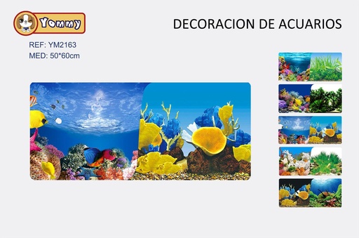 [YM2163] Decoración de acuarios 50x60cm para peceras