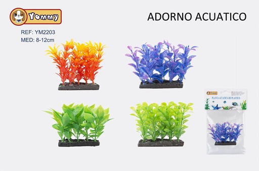 [YM2203] Adorno acuático de plástico 8-12 cm para acuarios