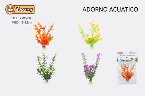 [YM2206] Adorno acuático plástico 18-22cm para acuarios