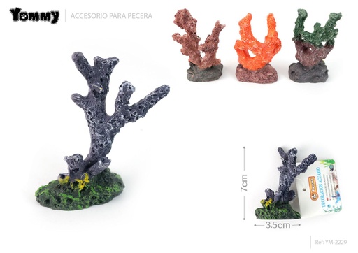 [YM2229] Accesorio de acuario de resina de coral 7*2.5*3.5 cm - Decoración de acuario