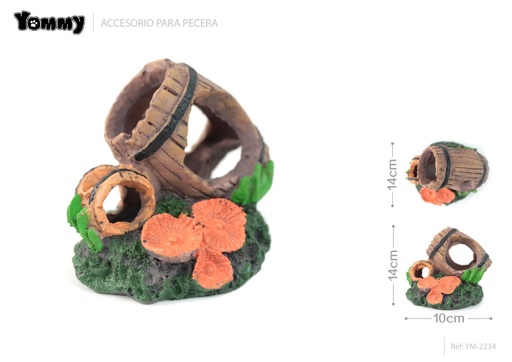 [YM2234] Decoración de acuario 8*7*8cm - Accesorios para acuarios