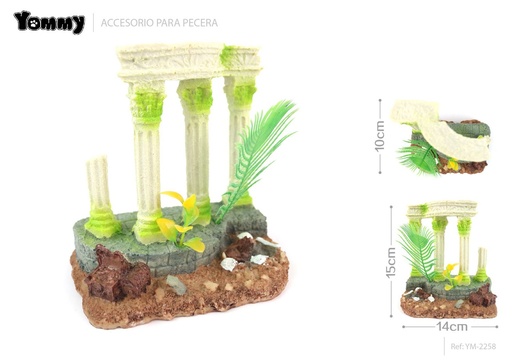 [YM2258] Decoración de acuario en resina 15x10x14 cm - Accesorios para acuarios