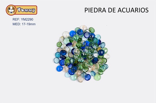 [YM2290] Canicas de vidrio mezclado 17-19mm para acuario