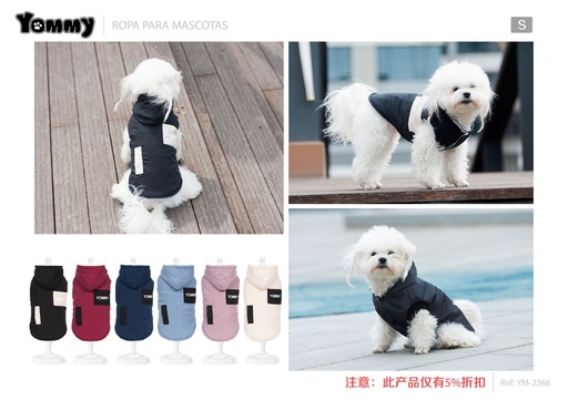 [YM2366] Anorak para perros S para mascotas