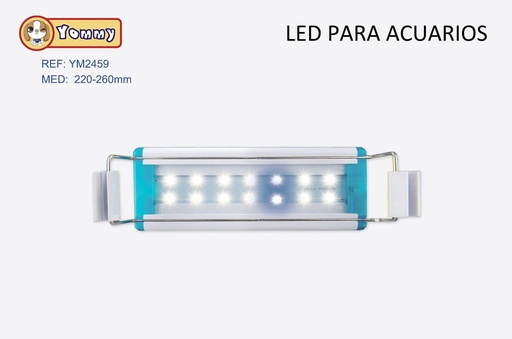 [YM2459] Lámpara LED para acuarios P-300 7W 220-260mm